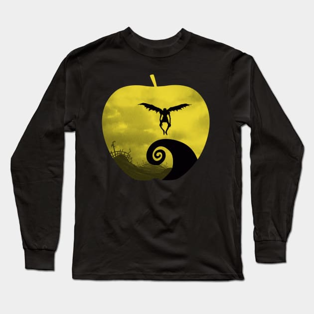 Apple Nightmare Long Sleeve T-Shirt by Andriu